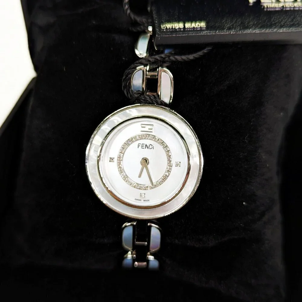 Fendi My Way Women's Mother of Pearl with Diamond Watch, 28mm (MSRP $2,895)